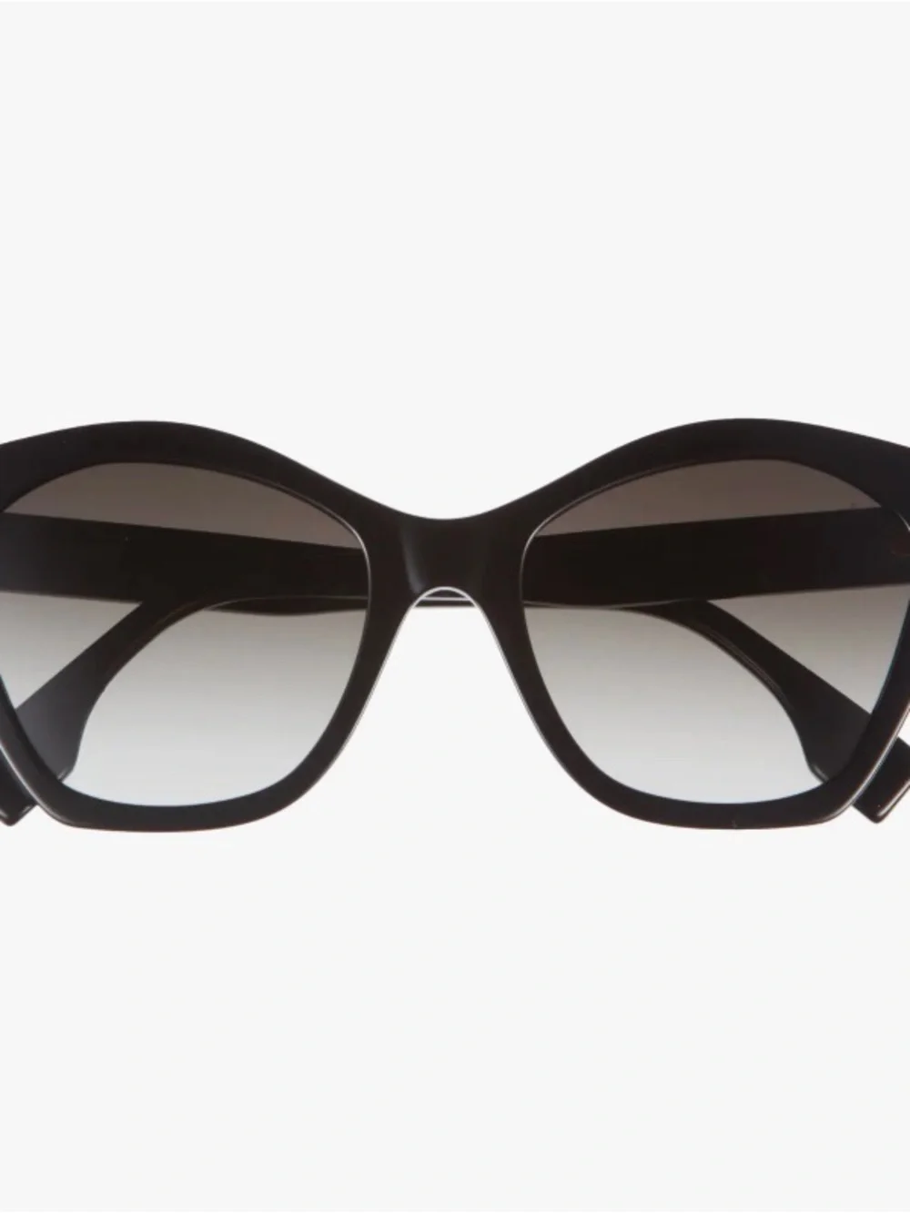 Fendi Black Sunglasses - Lettering 52mm Square - like new!